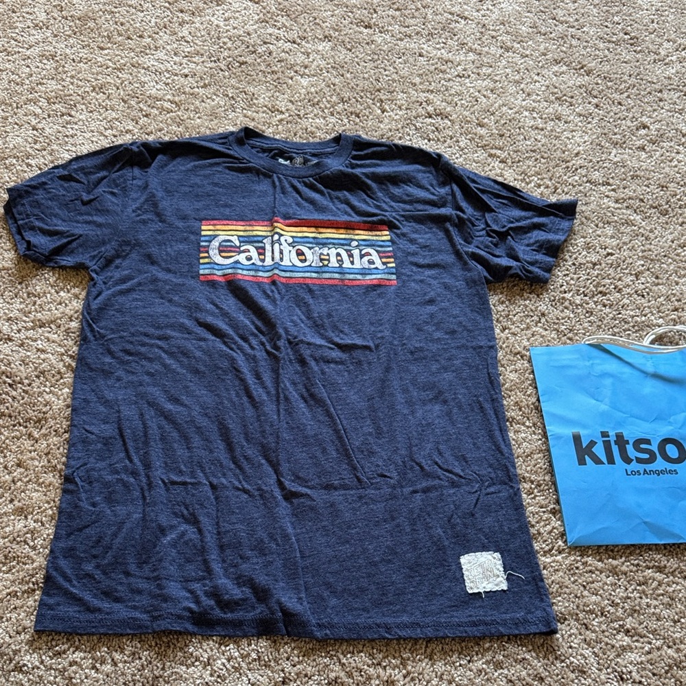 New Kitson Medium California Navy T-Shirt w Bag
